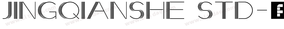 JingQianShe Std字体转换